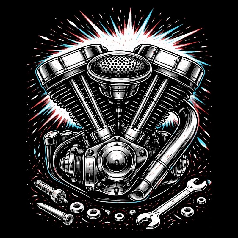 Motorcycle Engine Screwdriver Tuning Design