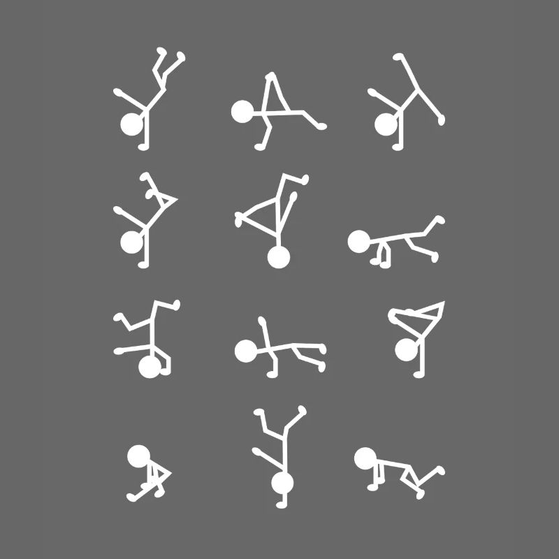 Breakdancer Stick Figure