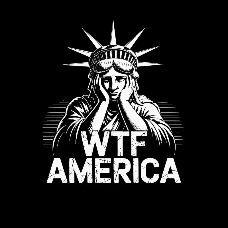 WTF America Freiheitsstatue Satire