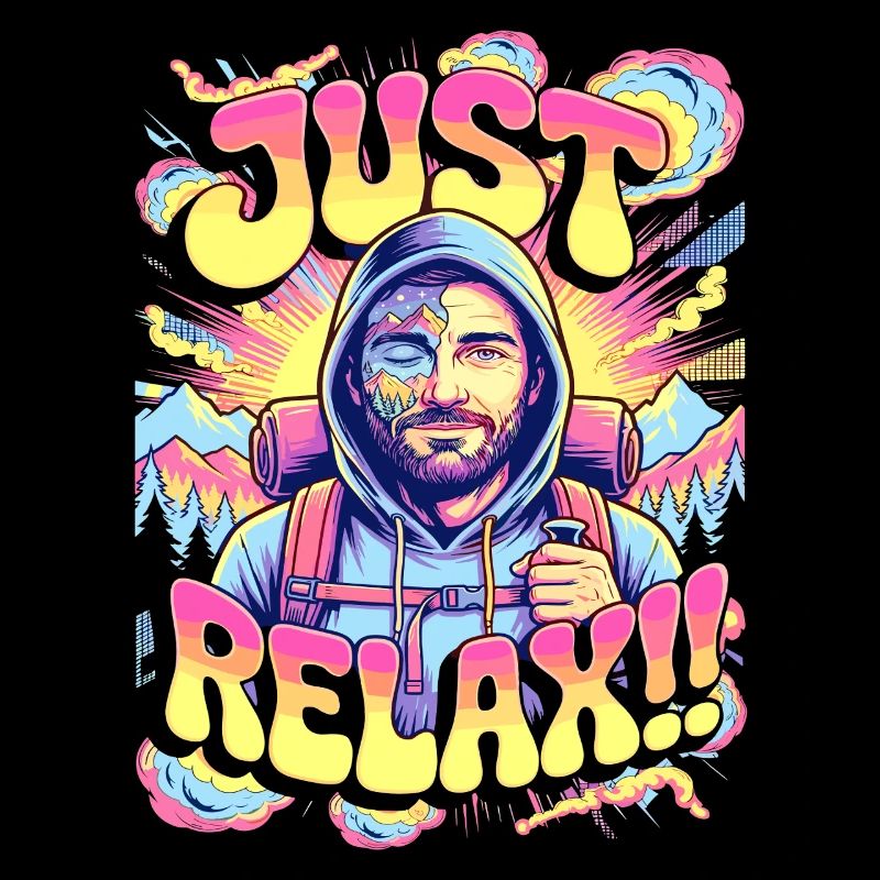 Wanderer Just Relax Berg Abenteuer