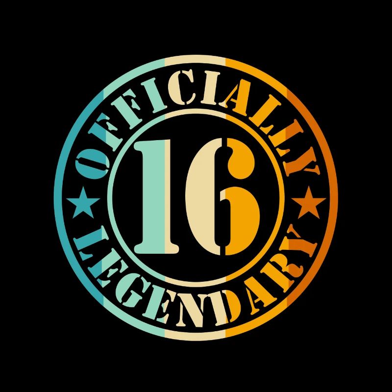 16. Geburtstag Junge Mädchen Legende Level 16