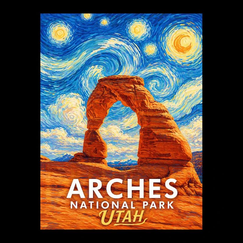 Arches Utah Sternenhimmel Felsbogen