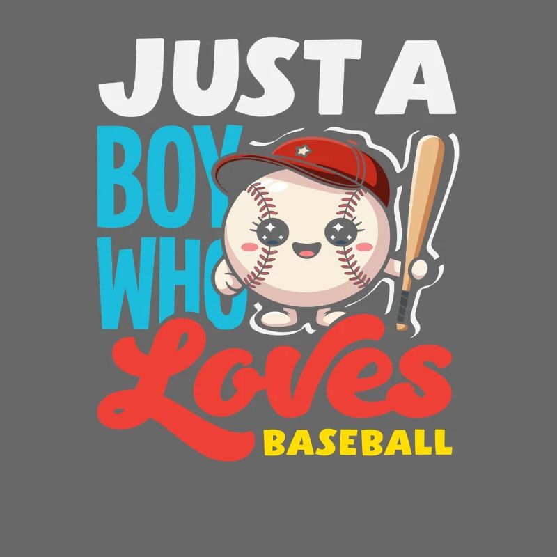 Nur ein Junge der Baseball liebt Kind