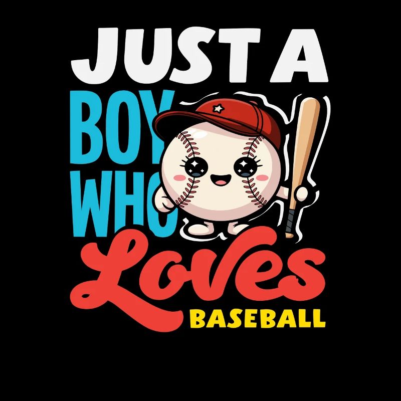 Nur ein Junge der Baseball liebt Kind