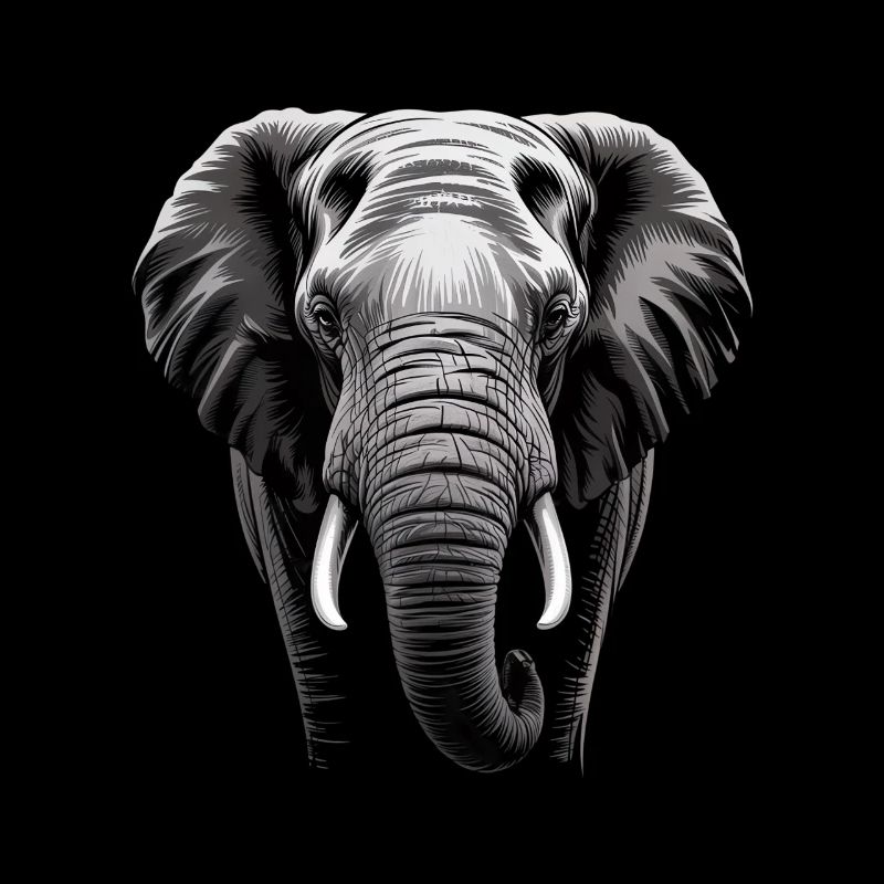 Éléphant tête d’éléphant