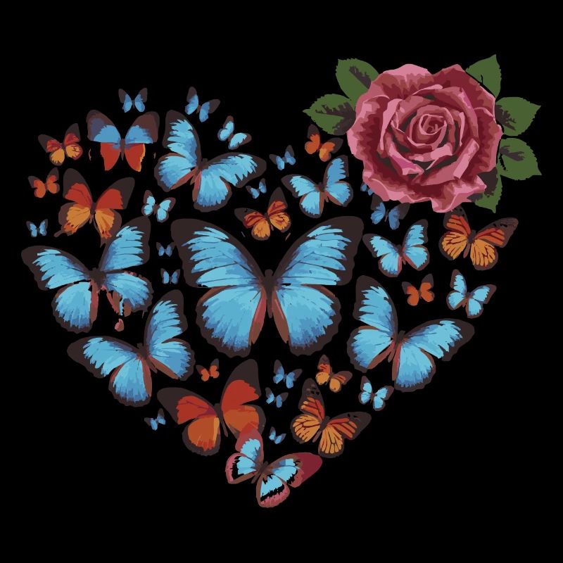 Cœur de papillons