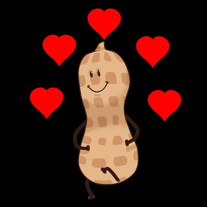 Herzlich Erdnuss Nuss Geschenkidee Valentin