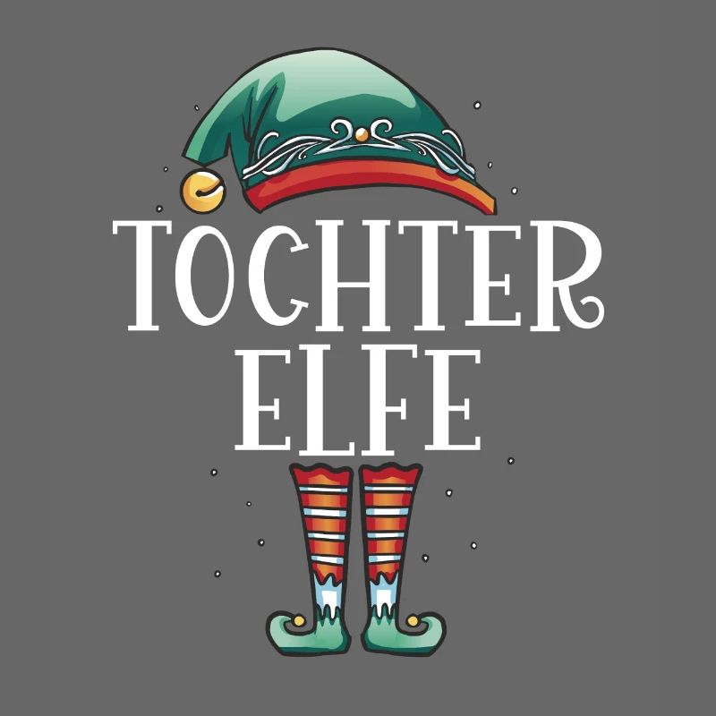 Weihnachten Partnerkostüm Tochter Elf Elfe Elfen