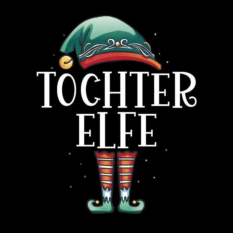 Weihnachten Partnerkostüm Tochter Elf Elfe Elfen