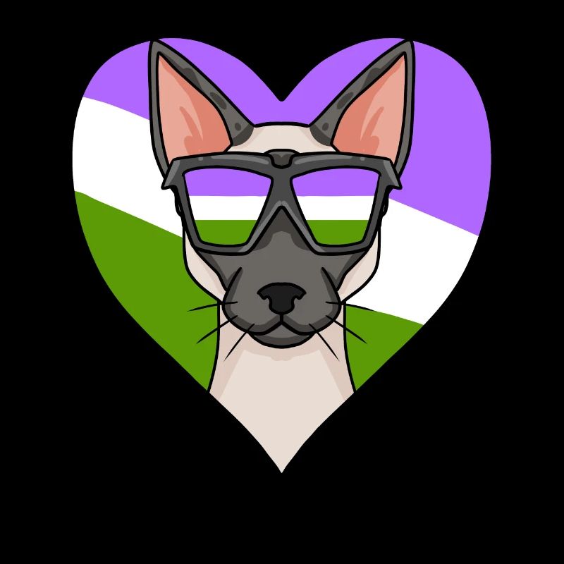 Genderqueer Lgbt Katze Siamkatze
