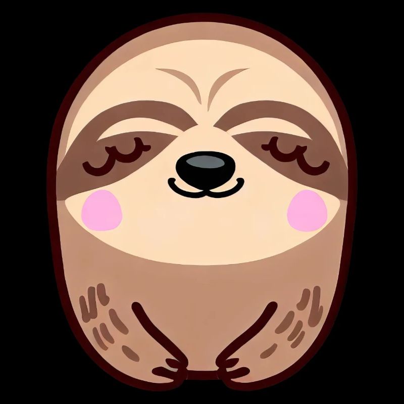 Minimalist sleeping sloth