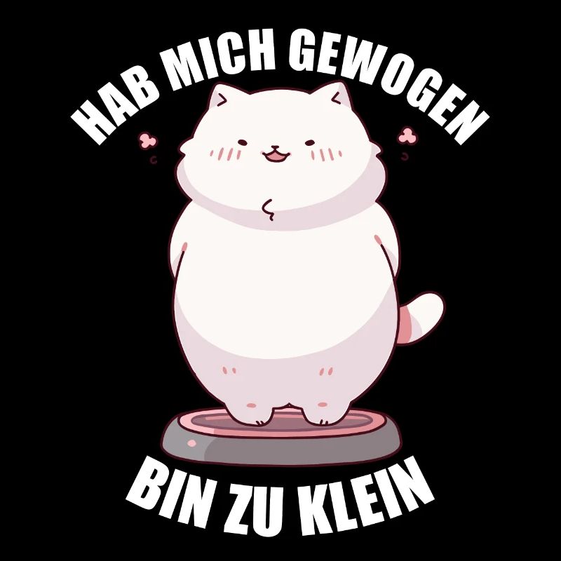 Hab mich gewogen bin zu klein Katze