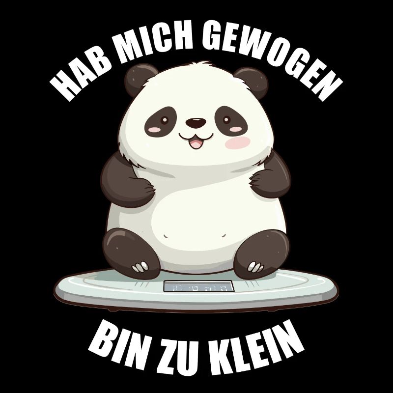 Hab mich gewogen bin zu klein Panda