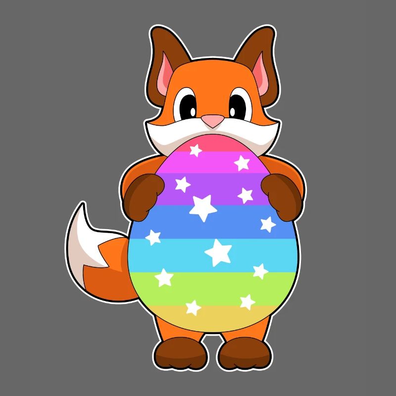 Fuchs Ostern Osterei