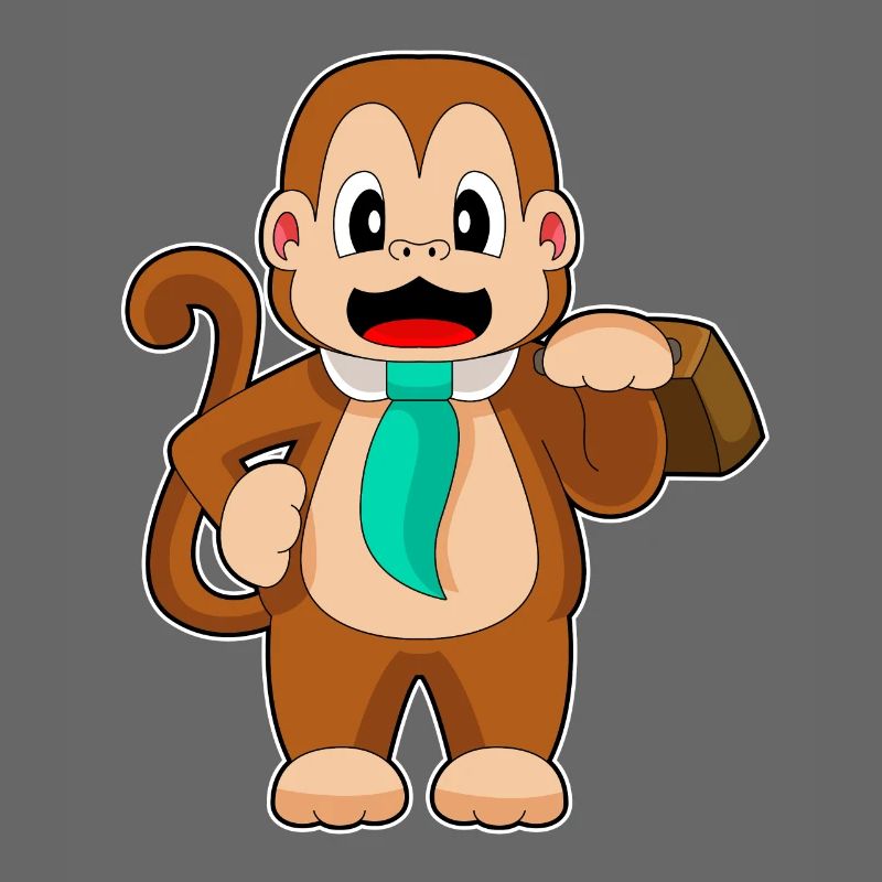 Monkey Entrepreneur Briefcase