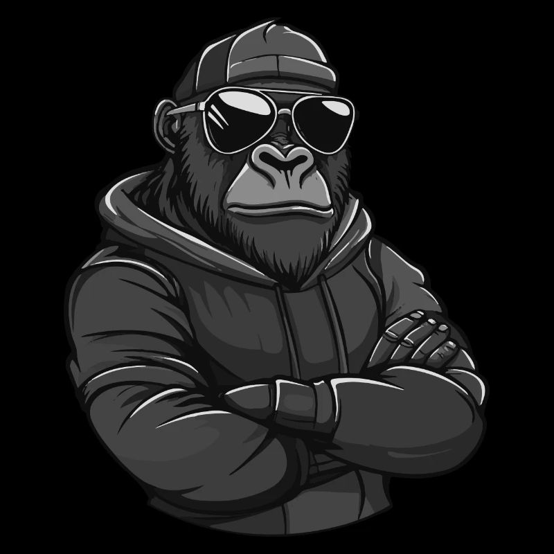 Bande dessinée Gorilla Animal