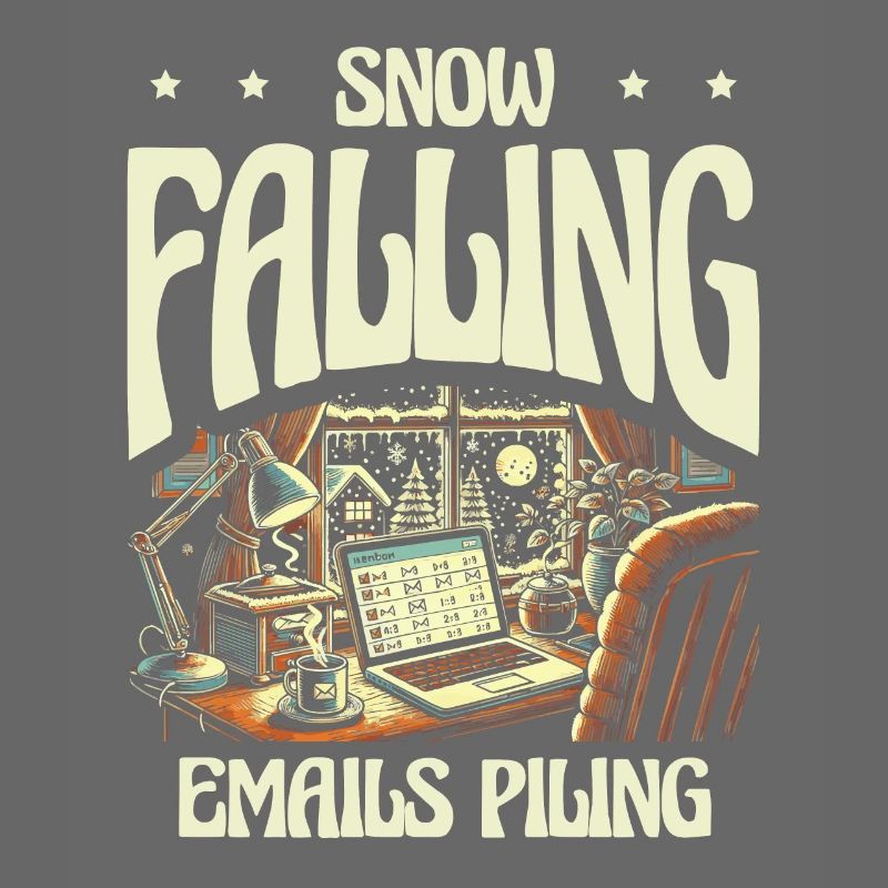 Snow-falling e-mails pile up, winter work