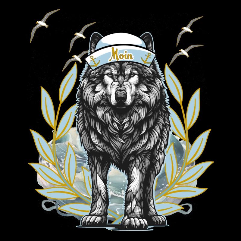 Maritim Hund Hunde Husky Wolf Moin