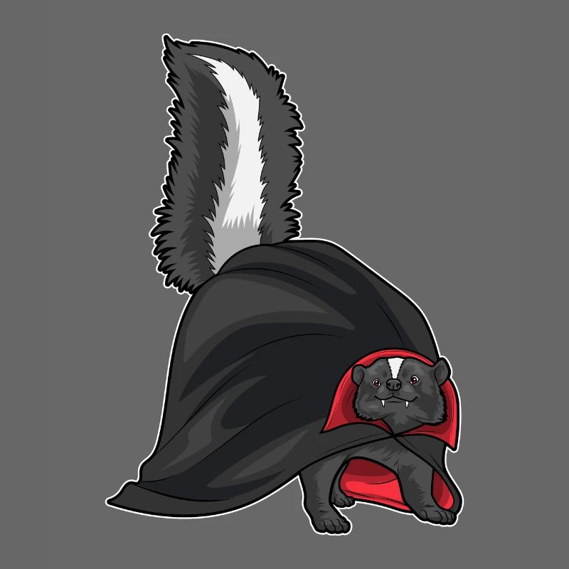 Skunk Halloween Vampire