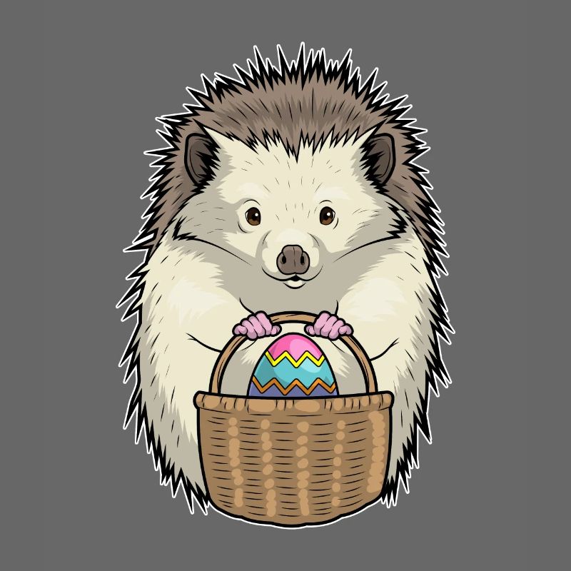 Hedgehog Easter Easter Egg Basket
