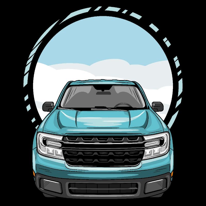 Vue de face du pick-up