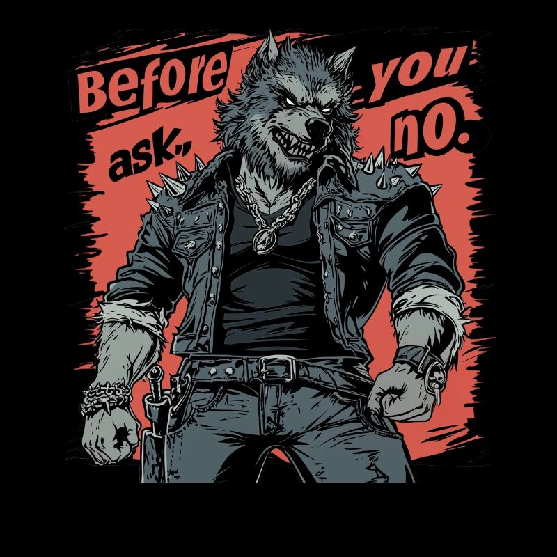 Before You Ask, No - Rockiger Werwolf Stil