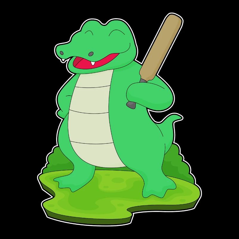 Crocodile Cricket Batte de cricket