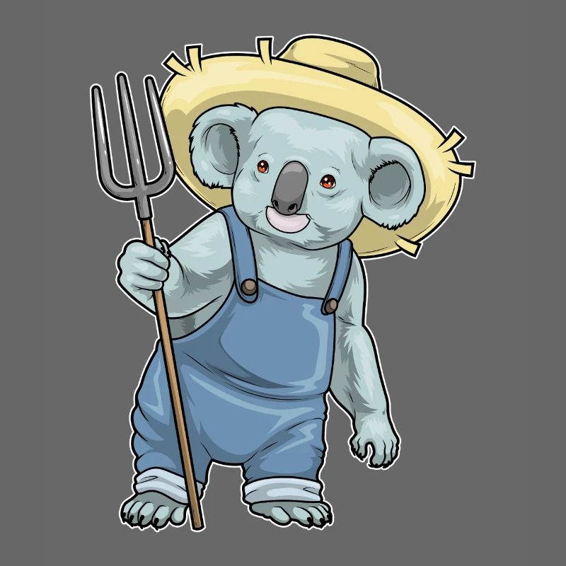Koala Farmer Pitchfork