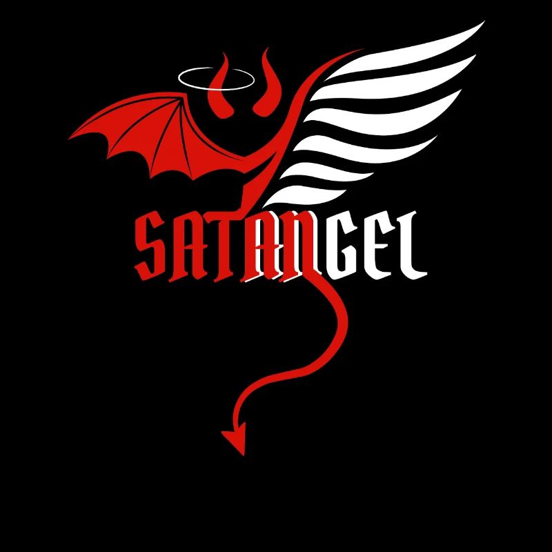 Ange, diable, diable, bien, mal, mal, blague