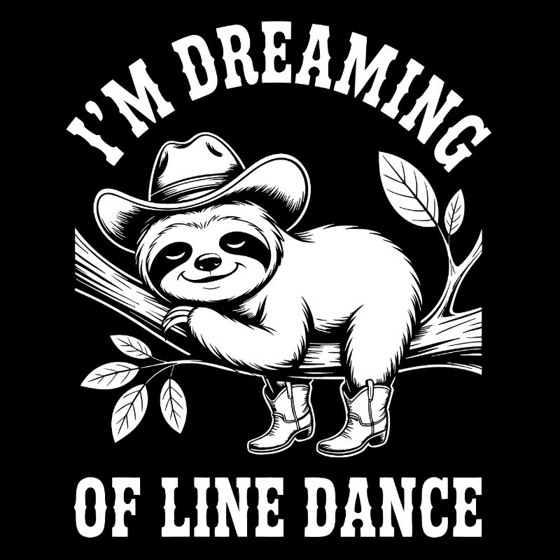 Sloth Cowboy Dancing Line Dance