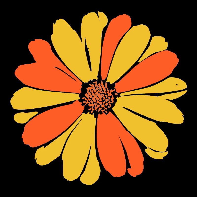 70s Flower Pattern Retro Hippie Flowers Power