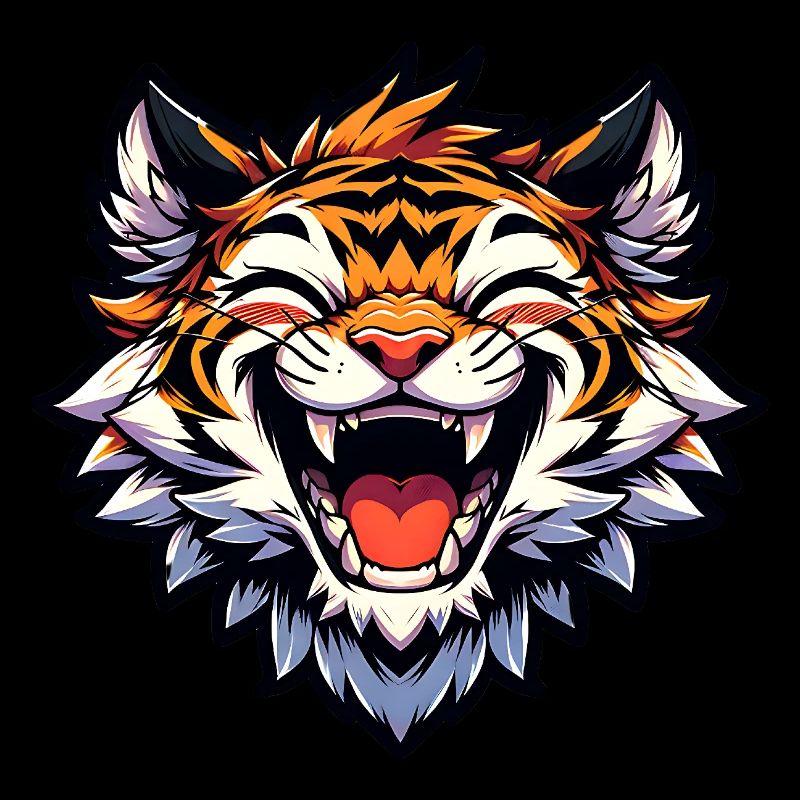 Bébé tigre rieur