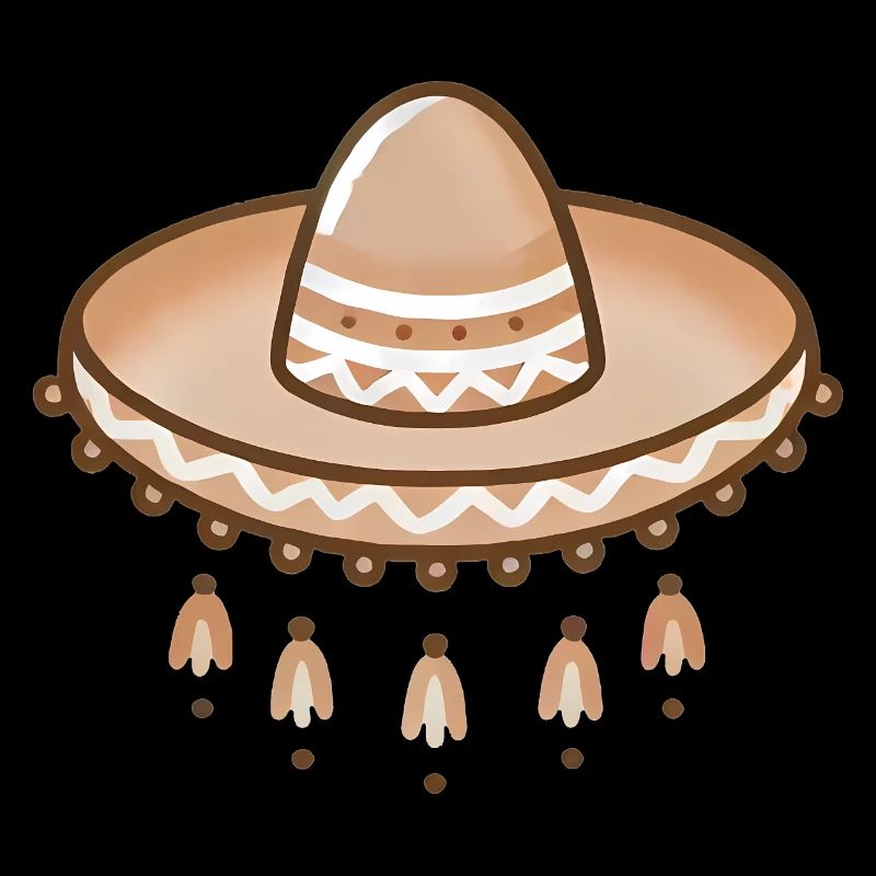 Minimalist Sombrero Illustration