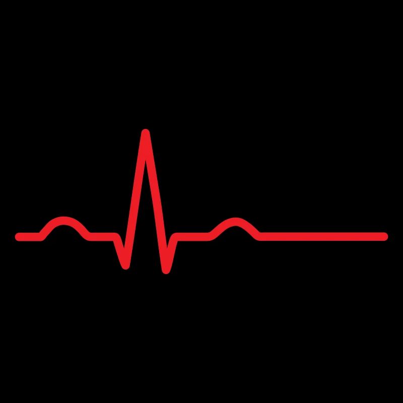 ecg heart beat line qrs complex