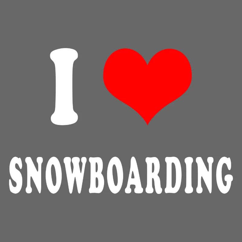 Ich liebe Snowboarden