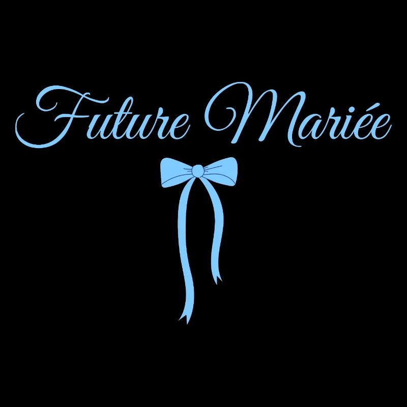 Future mariée noeud bleu