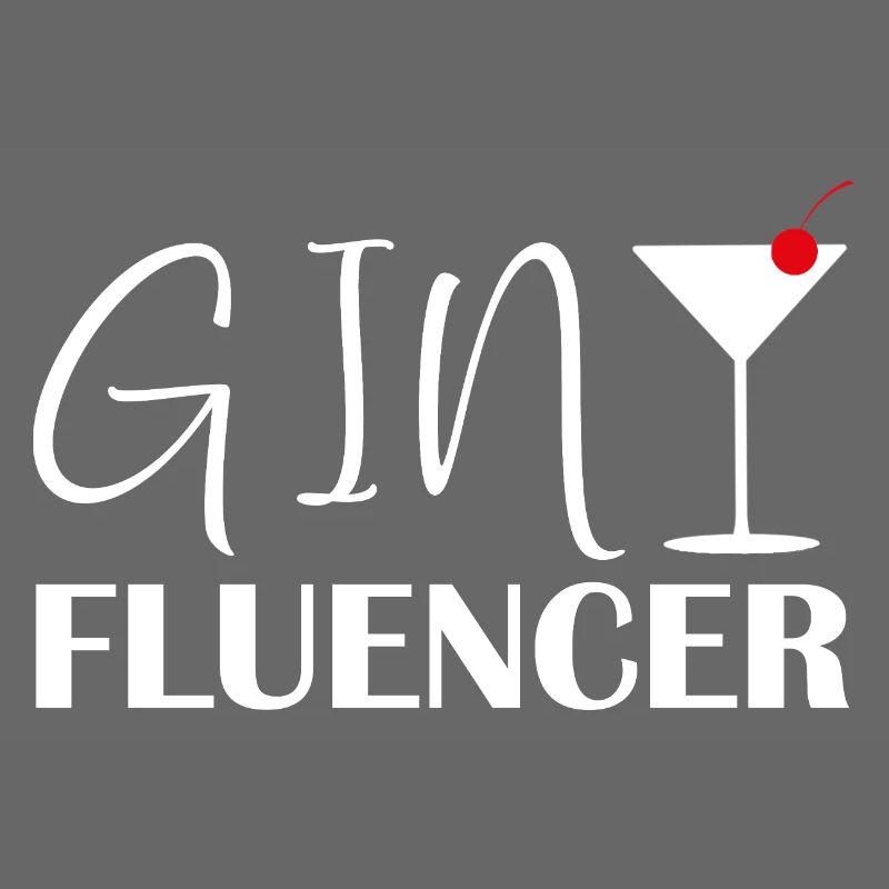 Ginfluencer Gin Statement Gin Drinker Saying
