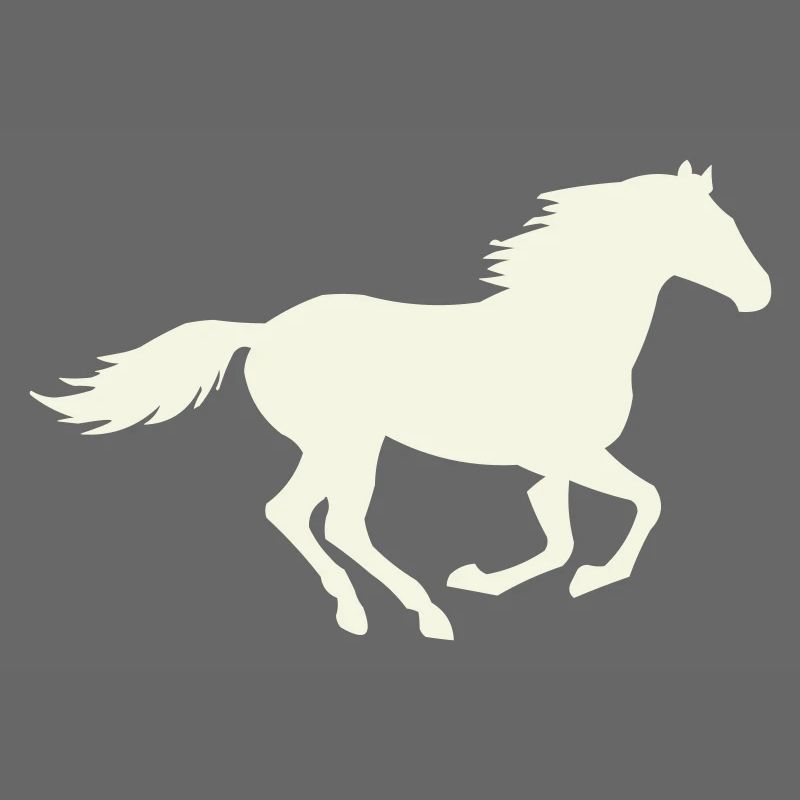 Springender Hengst Silhouette