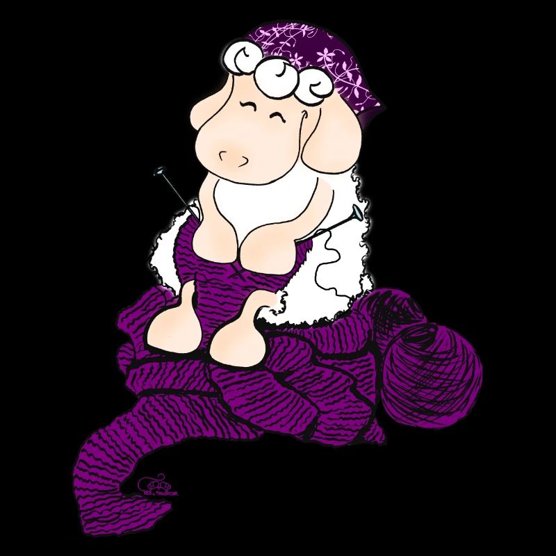 Knitting Sheep - Strickendes Schaf