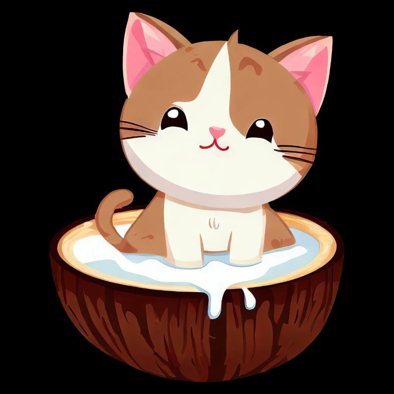 Chat au lait de , exotique et mignon