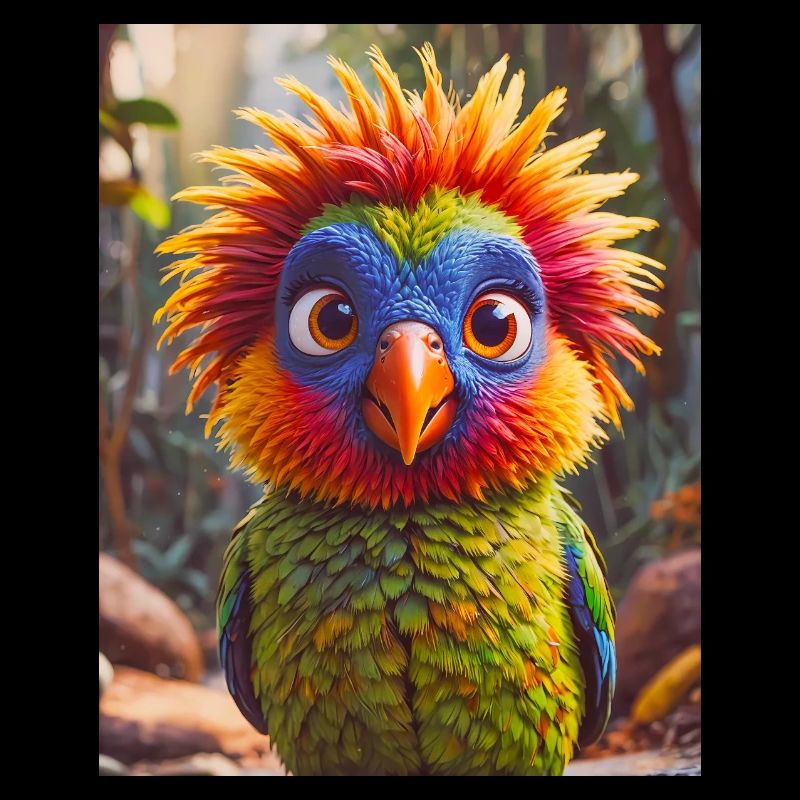 super cute Australian animal Rainbow lorikeet