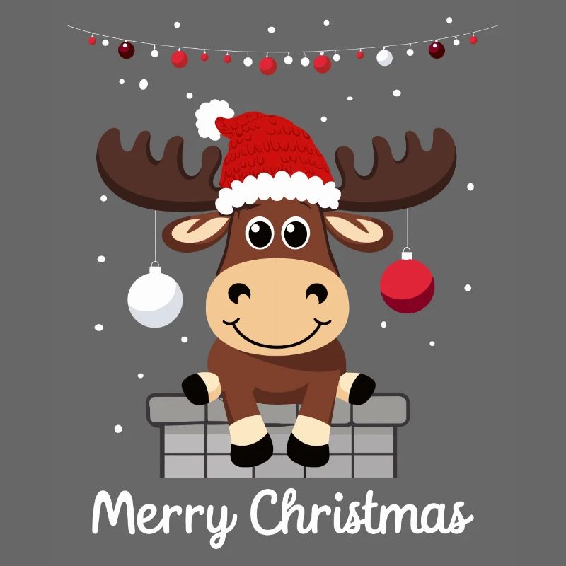 Doux orignal de Noël