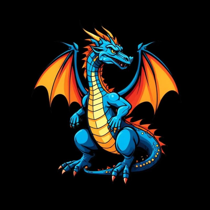 Blauer Dragon