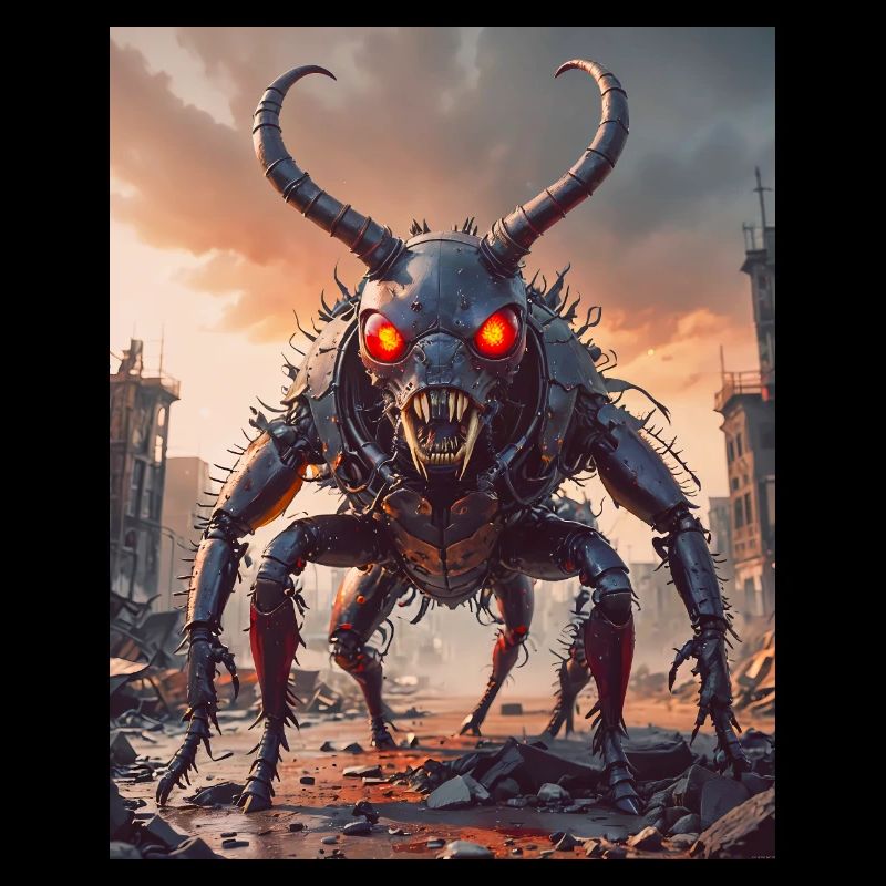 mutant monster half men half insect dark horror