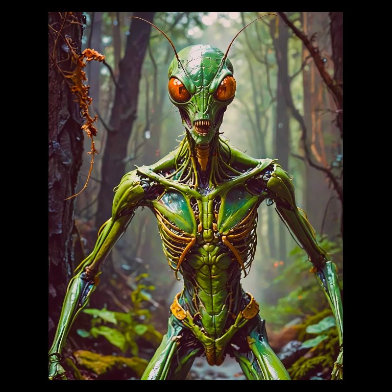 mutant monster half men half insect dark horror