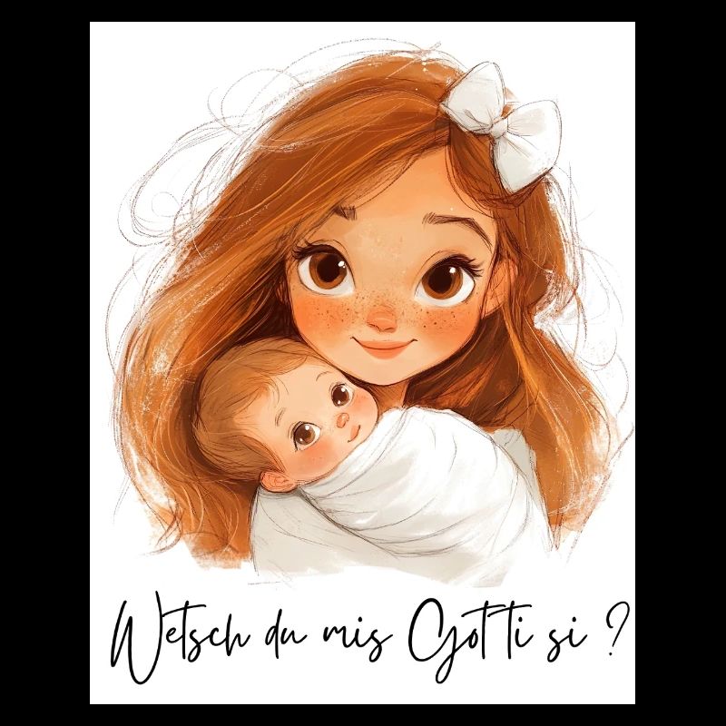 Allez-vous être parrain ? – Design de bébé mignon