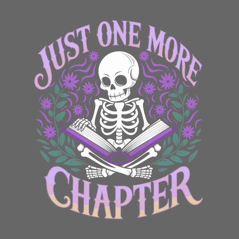 Juste un chapitre de plus – Reading Addiction Skeleton Design