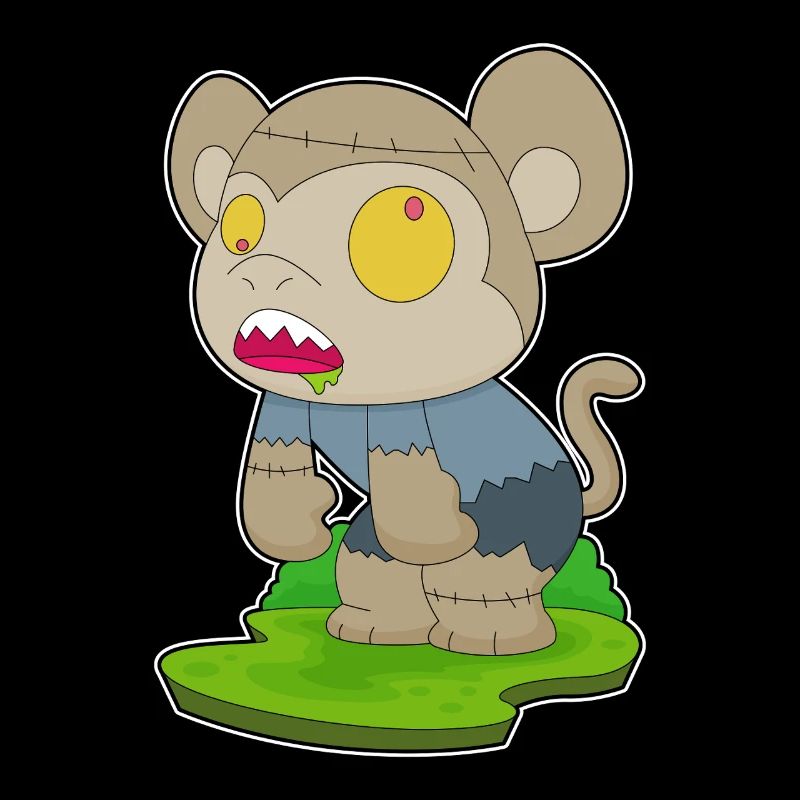 Singe Halloween Zombie