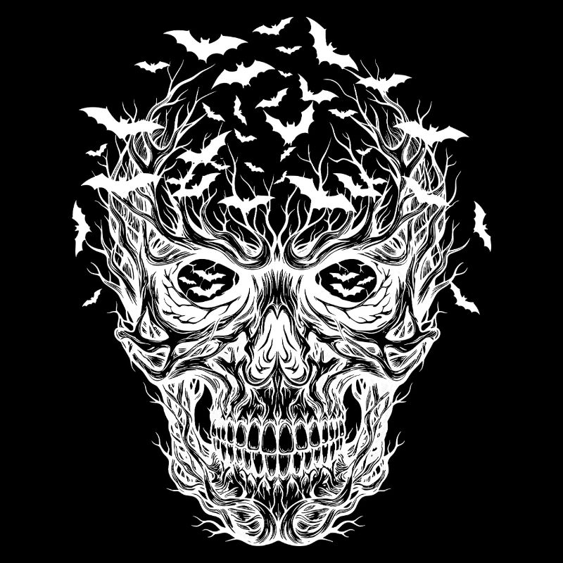 Chauve Souris Crâne Graphique Halloween