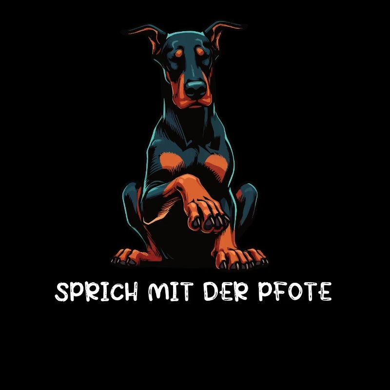 Parlez au propriétaire du Doberman Paw Doberman